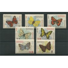 MONGOLIA MARIPOSAS SERIE COMPLETA DE ESTAMPILLAS NUEVAS MINT